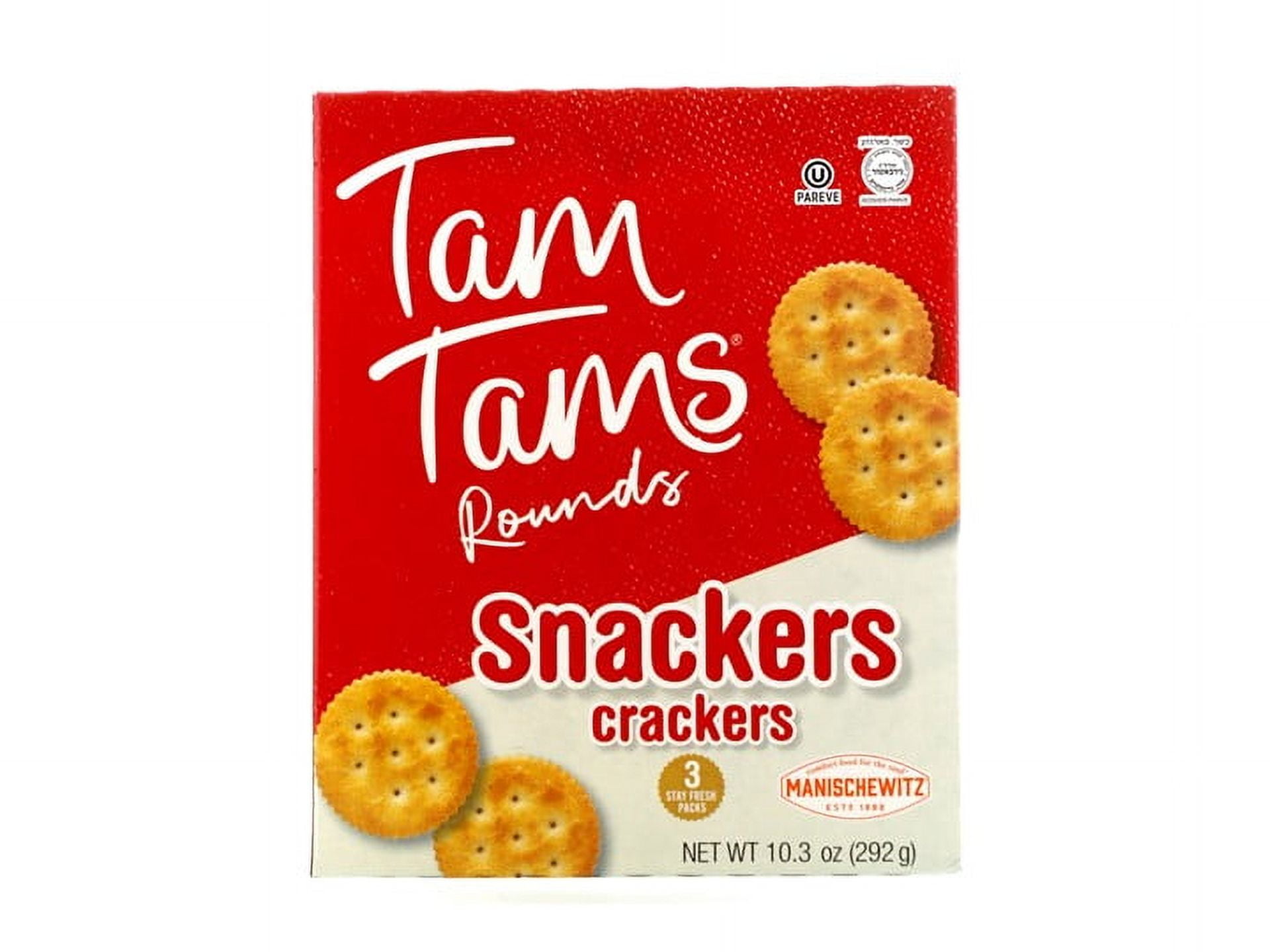 (2 pack) Manischewitz Tam Tam Cracker Rounds, 10.3 oz