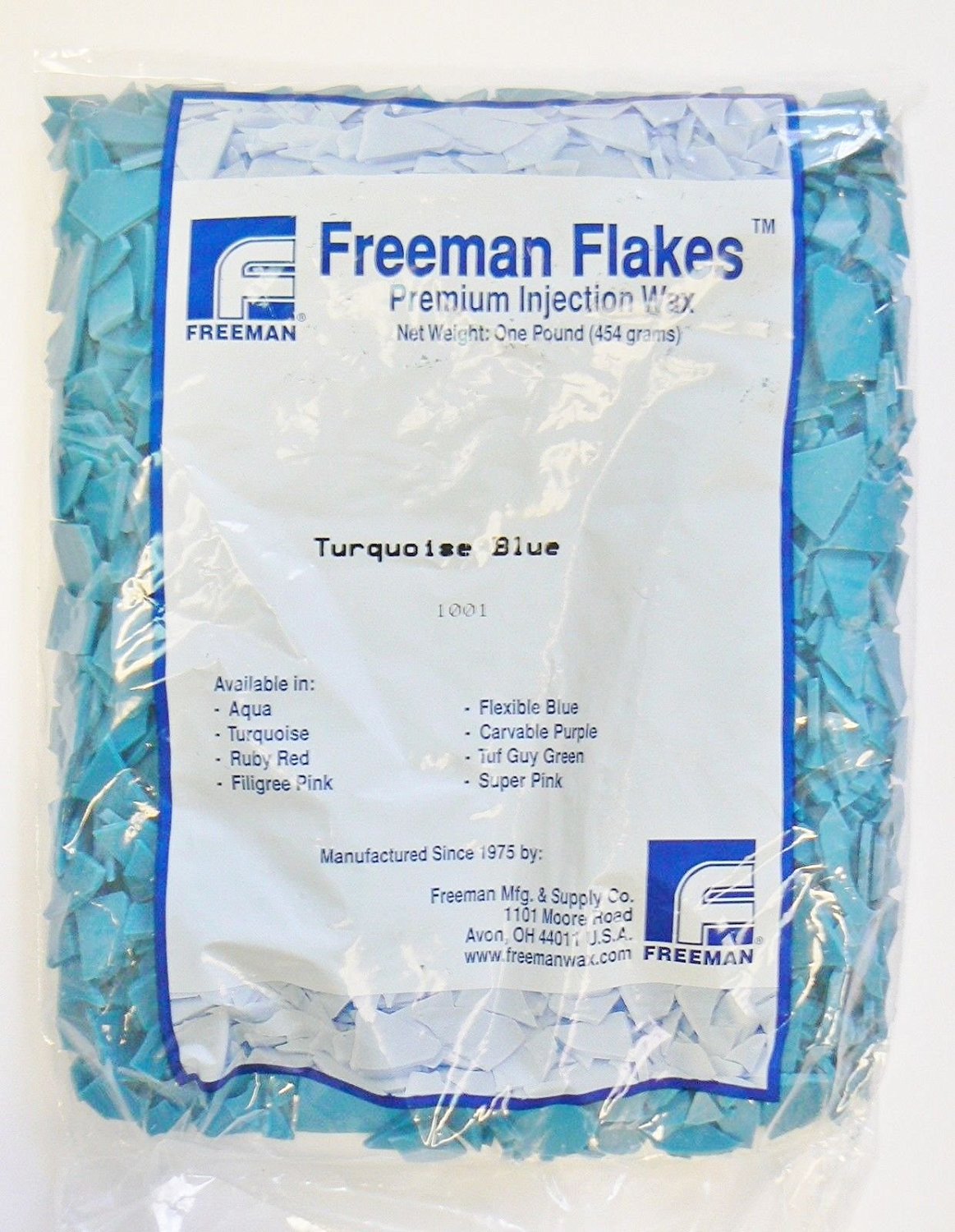 FREEMAN INJECTION WAX TURQUOISE BLUE WAX JEWELRY MAKING LOST WAX