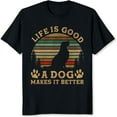 thumbnail image 2 of 100% Cotton Life Is Good Dog Makes It Better, 2 of 5