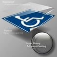 thumbnail image 5 of BIBABLYKE 10Pcs Handicap / Disabled Wheelchair Accessible Sign Sticker 3''/4'' Durable Adhesive Scratch Resistant Waterproof, 5 of 8