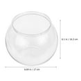 Plastic Fish Bowl Clear Fish Keeper Small Aquarium Tank Bowl Small