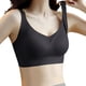 thumbnail image 1 of Brasier Sujetador Push up de Látex sin Costuras para Mujer, Talla Pequeña, Talla Grande, con Tiras de Gelatina, Soporte Suave, Cómodo, Malla Transpirable, Copa Fija. Mediana, 1 of 5
