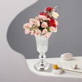 thumbnail image 1 of NIYANGLE Retro Iron Flowerpot Urn Shape Garden Planter Silver Decorative For Front Porch Use, 1 of 5