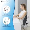 thumbnail image 2 of Funda de almohada de apoyo lumbar Respaldo ortopédico de diseño ergonómico que alivia el dolor de espalda Respaldo de espuma viscoelástica, 2 of 5