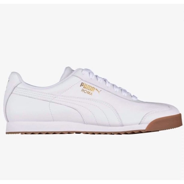 PU & MA Roma Classic Gum 366408-01 Sneakers White Team Gold Gum NWB Men’s Size 12