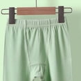 thumbnail image 5 of BADHUB Girls Knee Length Pants Dressy Casual Bermuda Shorts Elastic Waist Solid Color Soft Summer Short Pant Green 12 Years, 5 of 7