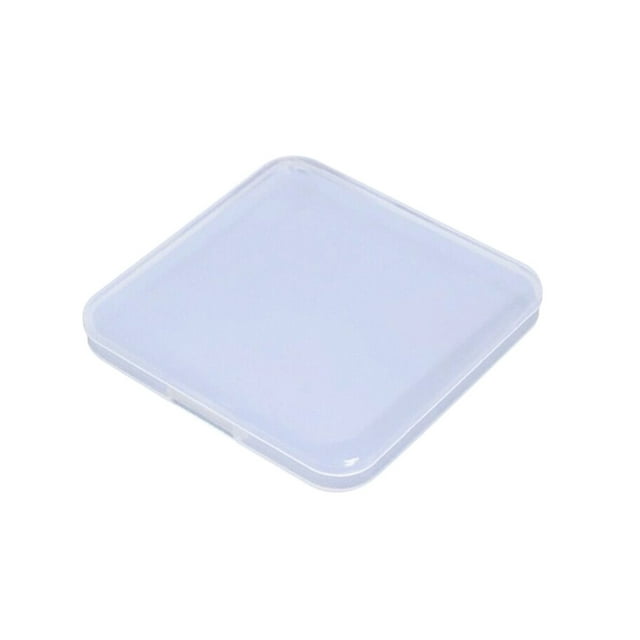 Mouth Cover Storage Single Use Mouth Cover PP Organizer Case Portable Box, Transparent, White