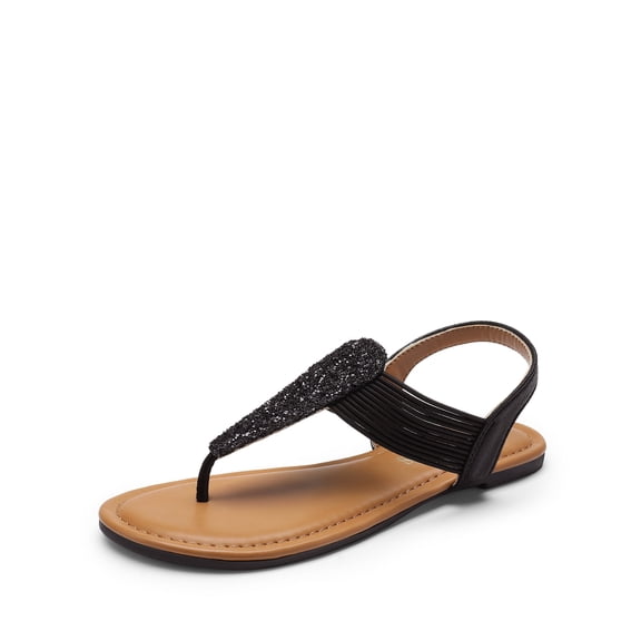 Dream Pairs Women's Summer Gladiator Sandals Elastic Strappy Ankle Strap String Thong Sandals