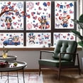 thumbnail image 4 of CCOCC 95Pcs Patriotic Window Clings Independence Day Window Stickers 9 Sheets Truck Fireworks Star Cat Dog American Flag Stickers Memorial Day Decor 4Th of July Window Decals, 4 of 10