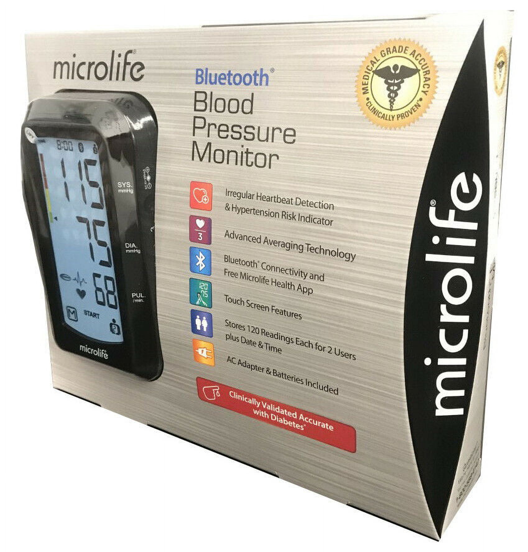 Microlife Bluetooth Digital Blood Pressure Monitor Model #BP3GY1-2N