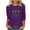 A-Purple, variant on successthop Womens Halloween Shirts Plus Size Pumpkin 3/4 Sleeve Tee Skeleton Tops Holiday Fall Vacation Clothes Black