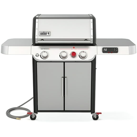 Weber Genesis 3-Burner Stainless Steel Natural Gas Grill with Smart Technology
