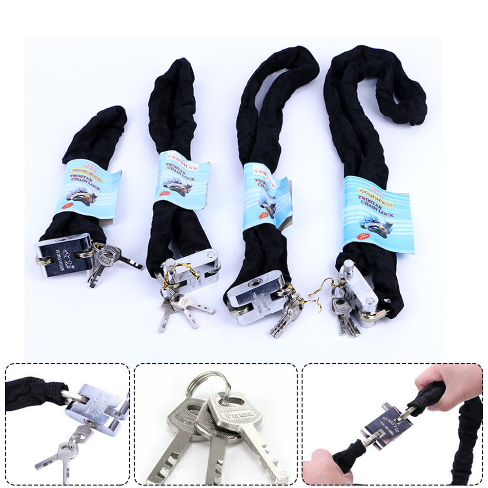 Heavy Duty Motorbike Motorcycle Scooter Bike Motor Bicycle Safety Chain Pad Lock