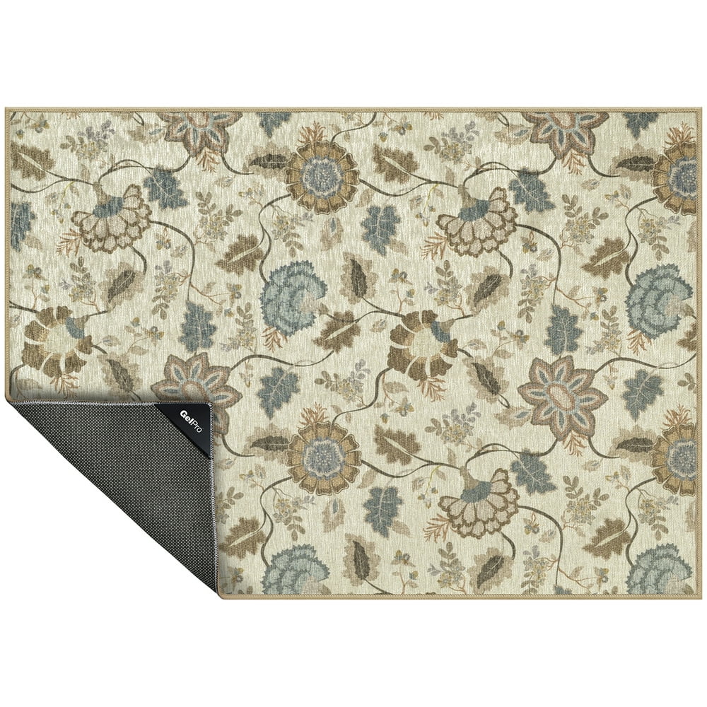 GelPro Nevermove MachineWashable Adelle Kitchen Rug, Blue Jewel, 24x34