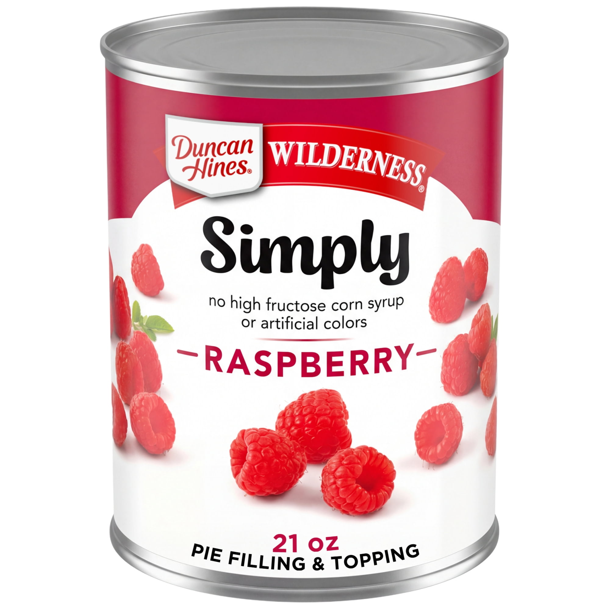 (3 pack) Duncan Hines Wilderness, Raspberry Pie Filling and Topping, Ready to Use, 21 oz.