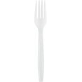 thumbnail image 3 of GUSTO Plastic Forks Bulk Pack Heavy Duty Disposable Silverware, White 500-Pack, 3 of 7