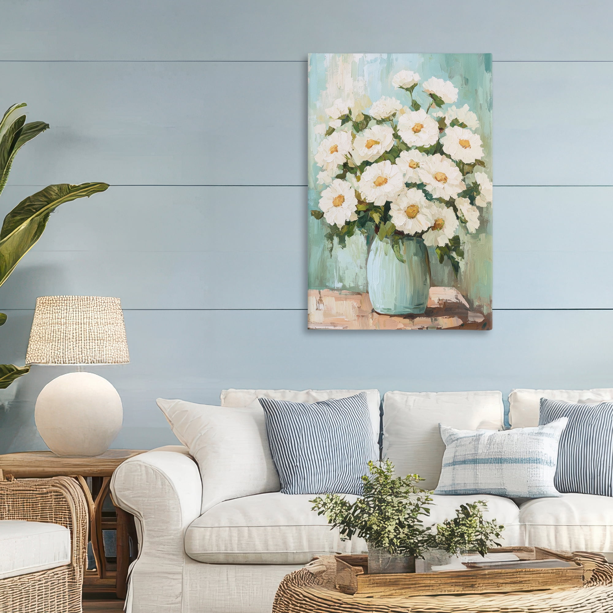 Stupell Industries Cozy Arrangement of White Blooms Canvas Wall Art, design by Petal Prints Design