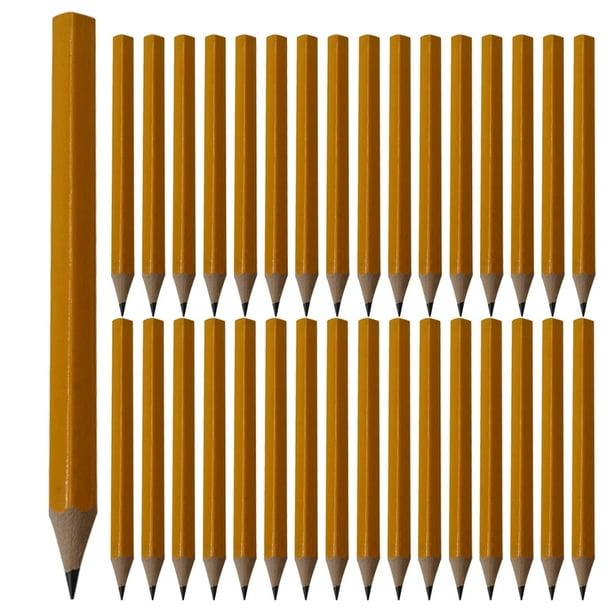 50 lápices de madera portátiles, lápices pequeños de bolsillo, lápices de escritura, lápices para niños pequeños