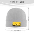 thumbnail image 3 of LNWH Knitted Acrylic Hat, Sunrise Silhouette Woman Pattern Winter Beanie Hat for Cold Weather, Gray, 3 of 8