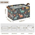 thumbnail image 7 of Yayeee Foldable Storage Basket for Shelves with Handles Waterproof Cloth Bins, Cute Dinosaur, 7 of 7