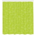 thumbnail image 3 of Ambesonne Green Leaf Shower Curtain, Doodle Curly Flora, 69"Wx75"L, Yellow Green White, 3 of 3