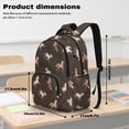 thumbnail image 6 of KUIFORTI Brown Horse Kids School Bag Set of 4 Lightweight Kids Backpack for Elementary Middle School Back to School Essentials Gifts with Pencil Case, 6 of 7