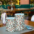 thumbnail image 6 of Orange Leopard Pattern Flameless LED Candle Set with Remote, Battery Operated Color Changing Pillar Candles, Set of 2, 6 of 7