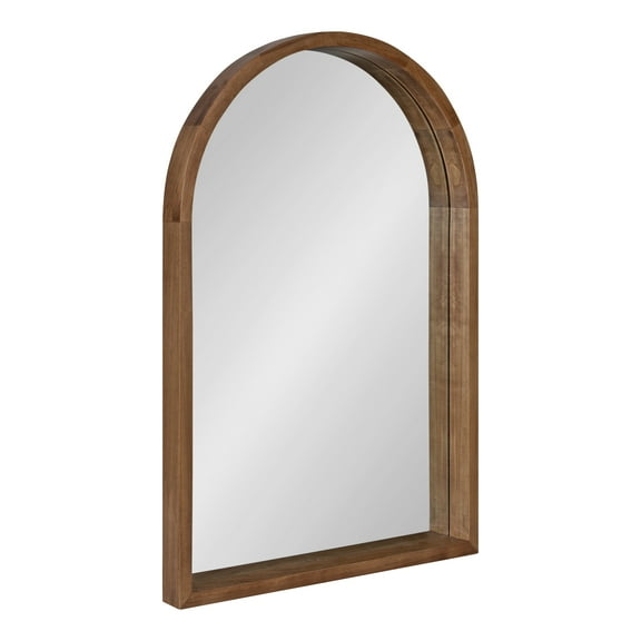 Kate and Laurel Hutton Rustic Arch Mirror, 20 x 30, Natural Rustic, Farmhouse Accent Mirror for Wall