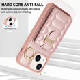 thumbnail image 3 of Decase Wallet Cover For iPhone 13 Pro,Premium Leather Shockproof Phone Shell With Back Flip Card Slots & Ring Kickstand & Hand Strap & Crossbody Strap - rosegold, 3 of 6