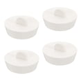 thumbnail image 1 of Tapón de drenaje de goma de 4 piezas para bañera, se adapta de 1-3/4 pulgadas a 28 pulgadas, blanco, 1 of 6