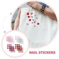 thumbnail image 2 of 12 Sheets Heart Gems Face Gem Stickers Acrylic Rhinestone Gems Face Nail Stickers, 2 of 8