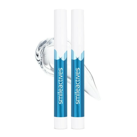 Smileactives Dentist-Quality Travel Teeth Whitening Gel Pen for a White Smile, Vanilla Mint, 2 Pack