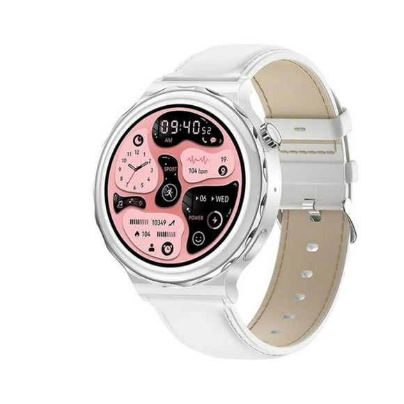 Smartwatch Reloj Inteligente Fralugio Hk43 De Lujo Para Dama Blanco