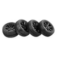 thumbnail image 1 of Neumático delantero y trasero de 4 piezas, con llanta para coche todoterreno 1/10 ZD Racing  Negro, 1 of 6
