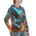 thumbnail image 6 of Cauagu Blue Dragon And White Tiger for Women's Hooded Sweatshirts Pullover Hoodie for Women Fall Workout Sweat Long Sleeve Preppy Sweatshirts-Medium, 6 of 7