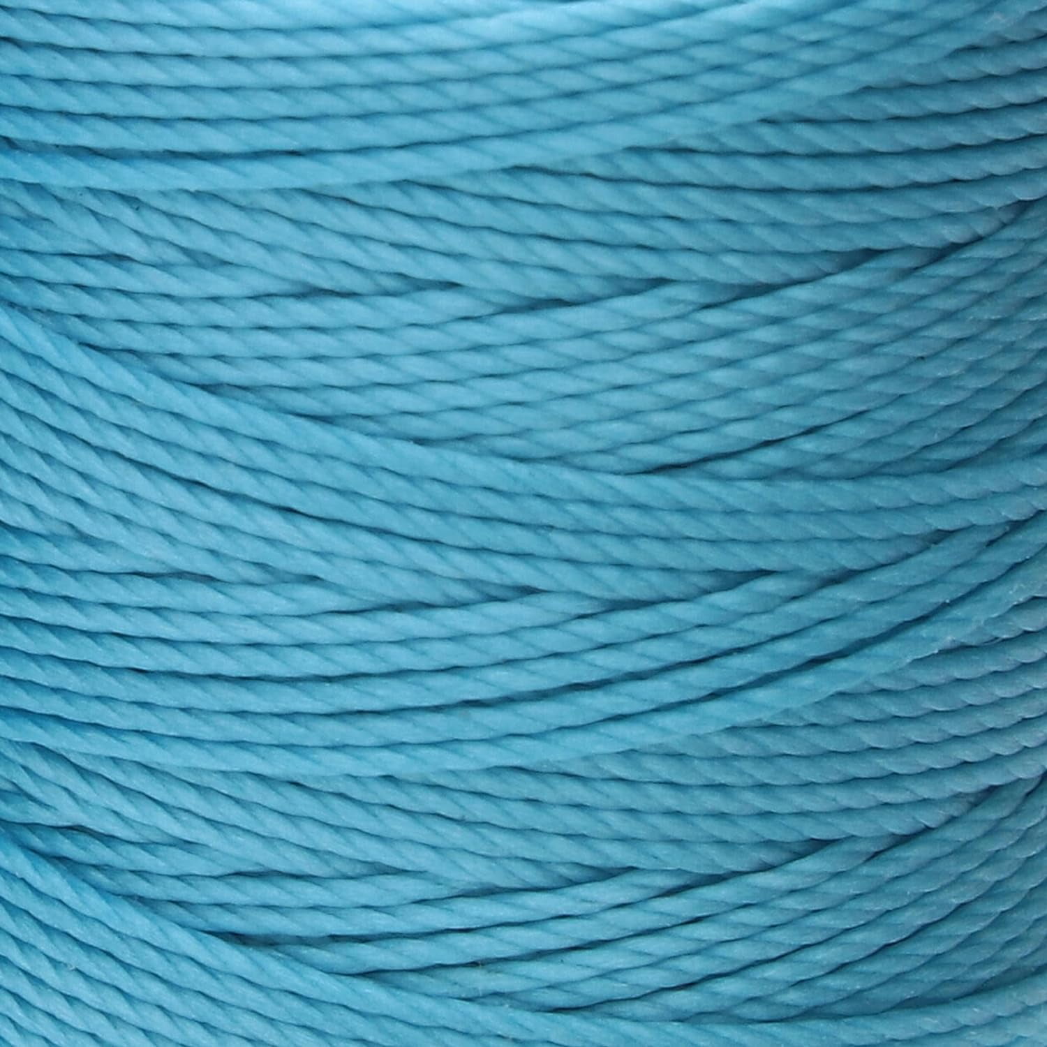 The Beadsmith S-Lon Bead Cord – .5 mm Twisted Nylon Cord, 4 Spools, Bermuda Blue Color, TEX210, 77 Yards