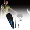 thumbnail image 4 of Badminton Rackets Set, Stable Reliable Firm 2 Player Badminton Racquets Lightweight  For Outdoors For Badminton Game, 4 of 8