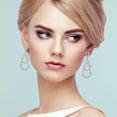 thumbnail image 4 of Pendientes Stud Mujeres Pendientes Temperamento Moda, 4 of 4