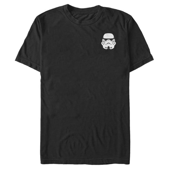 Men's Star Wars: A New Hope Small Stormtrooper Helmet Logo Graphic T-Shirt