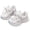 White, variant on WNVMWI Little Girls Mesh Running Shoes Toddlers Casual Platform Sneakers Childrens Lace Up Walking Sneaker White Sizs 2