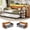 Rustic brown, variant on AOGLLATI Daybed Twin Size Corner Bed Frame with Charging Station & 3 Storage Drawers, Twin Metal Corner Platform Bed Frame with Storage Shelves for Living Room Bedroom