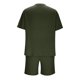 thumbnail image 4 of Traje Deportivo Perforado de los Hombres, Moda de Manga Corta Cuello Redondo de Ocio para el Desgaste Casual Y de Playa, Blusa Atlética de Poliéster Suave, 4 of 9