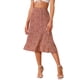 thumbnail image 4 of Faldas Midi Peasant de Mujer INSPIRE CHIC con Cintura Elástica A-Line de Flores Ditsy M Roja, 4 of 6