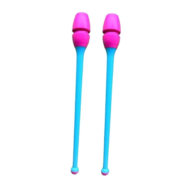 Mazas de gimnasia rítmica de goma PVC de 45,5 cm, equipo de baile para niñas y Cabeza rosada