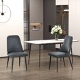 thumbnail image 2 of HOMCOM Dining Chair Set of 2, Fabric Upholstered Side Chairs for Kitchen, 2 of 9