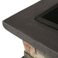 thumbnail image 6 of Noble House 29" Square Wood Gray Finish Concrete Fire Pit, 6 of 11