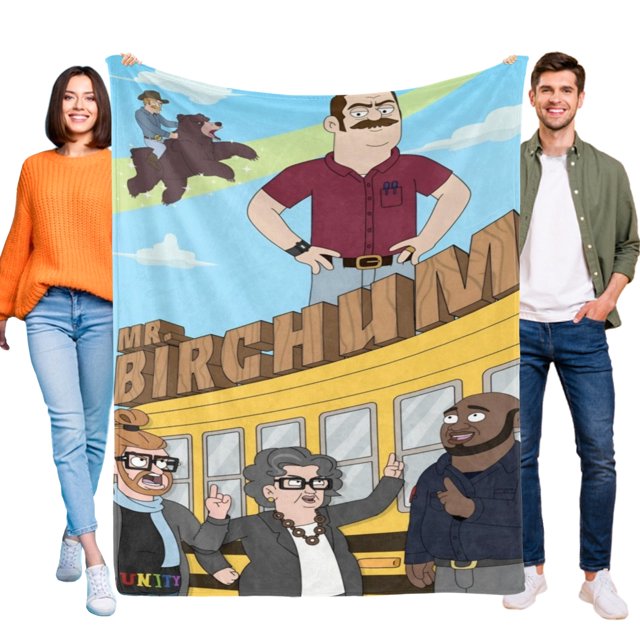 Sr. Birchum anti-pilling, suave, ligera, esponjosa y acogedora de lujo para hogar y cocina – Perfecta para niños y adultos,120X150cm