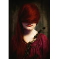 thumbnail image 2 of Larsen, Jorun 11x14 Black Ornate Wood Framed with Double Matting Museum Art Print Titled - Redhead, 2 of 4