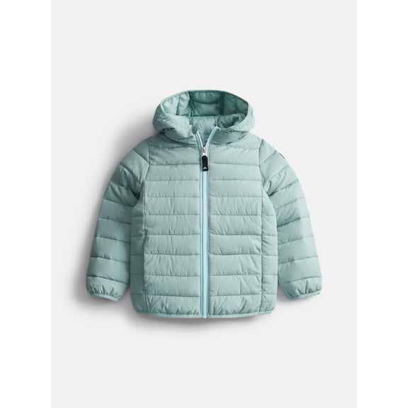 Ozark Trail Girls Light Weight Puffer Jacket, Sizes 4-18 & Plus