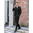 thumbnail image 6 of COOFANDY Men's 3 Piece Slim Fit Suit Set One Button Jacket Blazer Vest Pants Set Wedding Formal Prom Business Tuxedo Suits, 6 of 9